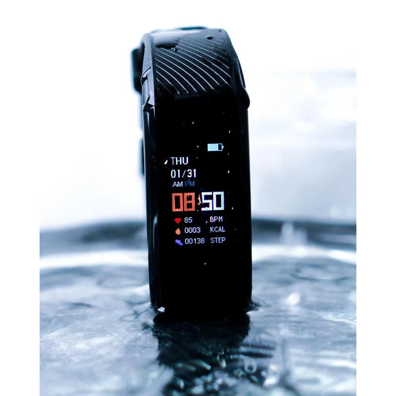 Vital Fit Track - Enhance your wellness journey with this advanced fitness tracker, offering real-time monitoring of heart rate, blood pressure, and blood oxygen levels. Track daily activities and receive smart notifications directly on your wrist.