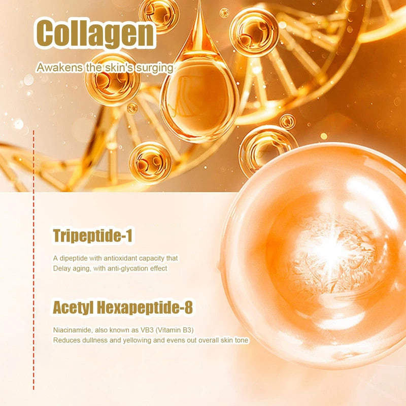 Golden Collagen Cream Anti-Wrinkle Cream Korean Anti-Wrinkle Cream Golden Collagen Anti-Wrinkle Cream with Massage Stick Pack of 3