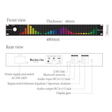 Decibelvibe TNZ SGE6 - Audio Graphic Equalizer with Rear RCA/3.5 Auxiliary Input and Output, Built-in Microphone, USB and Bluetooth Input, Preamp for Home Audio, DJ, HiFi Audio Setup (Gold)