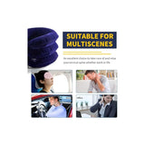 Cervical Neck Traction Device for Neck Pain Relief, Adjustable Inflatable Neck Stretcher Neck Brace, Neck Traction Pillow for Use Neck Decompression and Neck Tension Relief (Dark Purple)