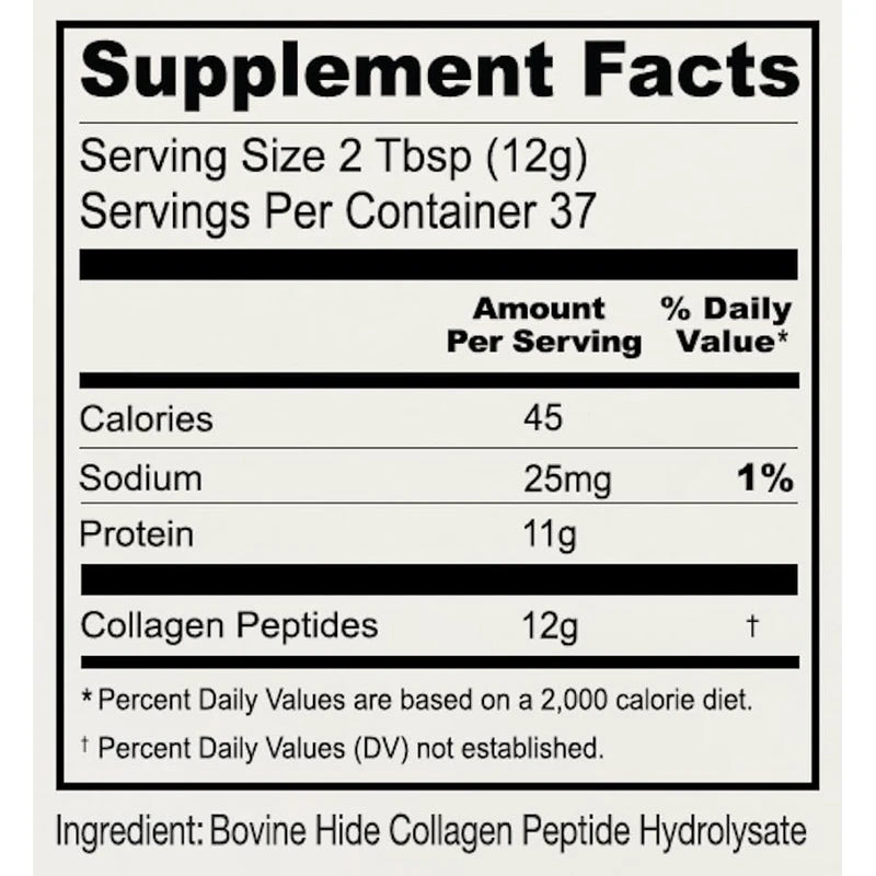 Anthony's Anthony's Collagen Peptide Powder, 1 lb, Pure Hydrolyzed, Gluten Free, Keto and Paleo Friendly, Grass Fed, Unflavored, Non GMO
