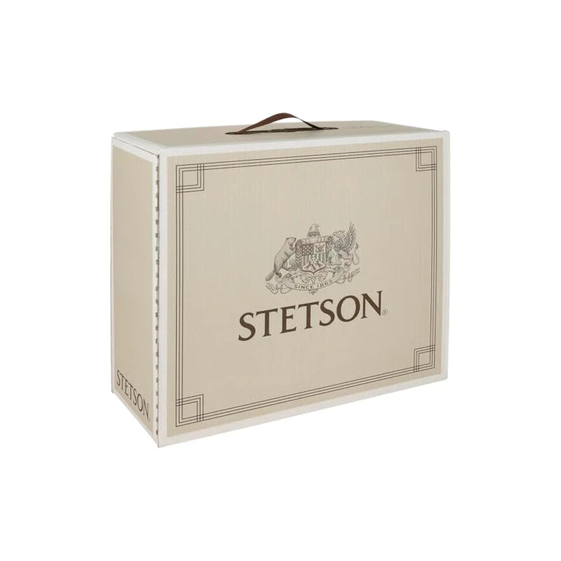 Stetson American Heritage 1865 Hat Box, Light Beige, Dimensionally Stable Hat Box Made of 100% Cardboard, Storage and Protection, Made in Germany, light beige