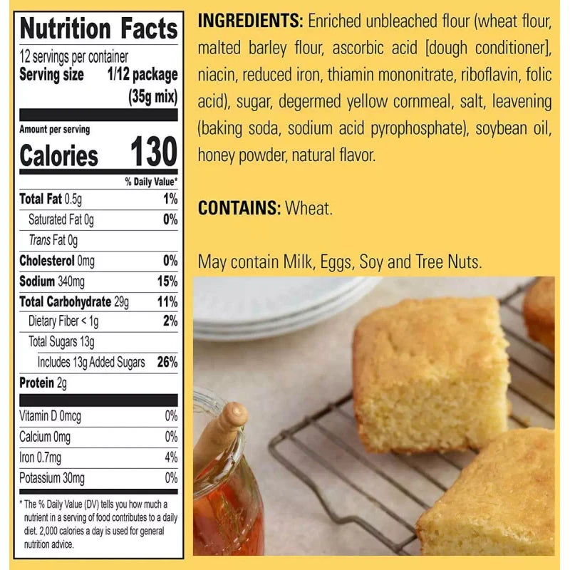 Krusteaz Honey Cornbread & Muffin Mix - 15 Oz - Pack of 2