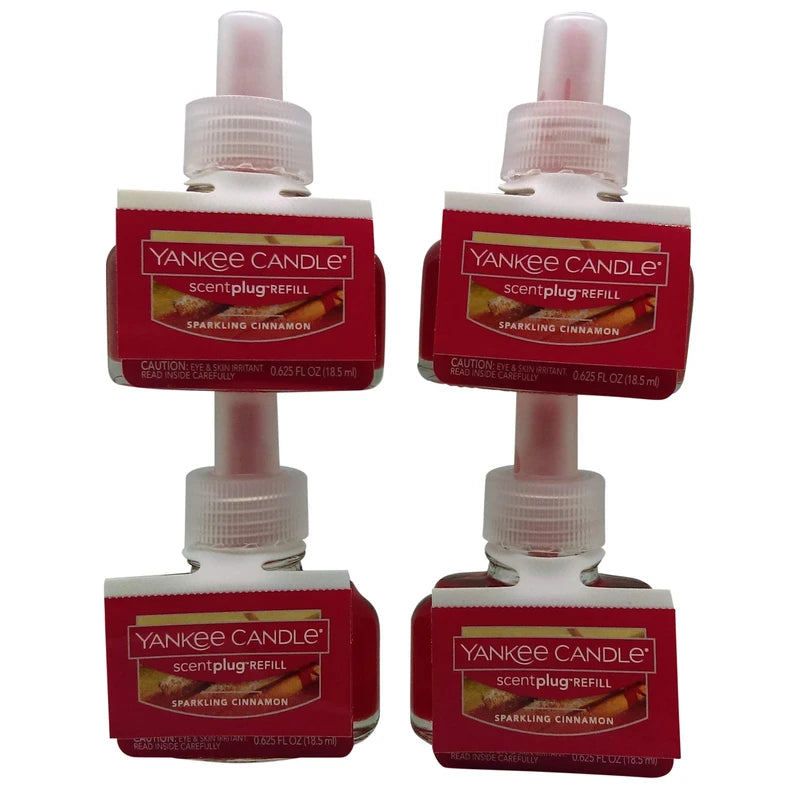 Yankee Candle Sparkling Cinnamon ScentPlug Refill 4-Pack