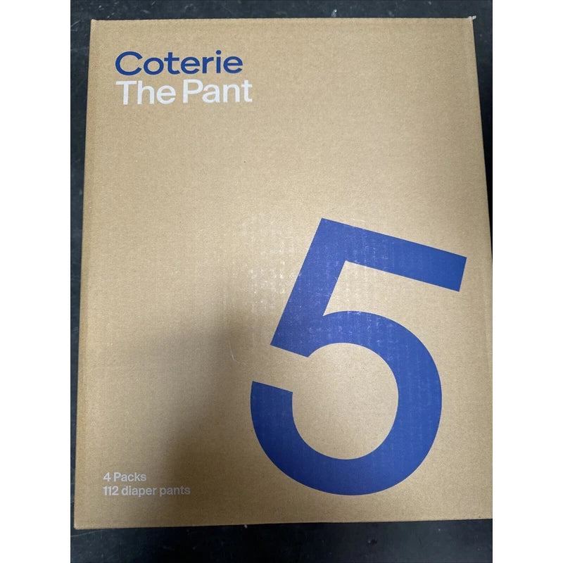 Coterie The Pant Size 5 Total 112 Diaper Pants Pack Of 4 Sealed Box
