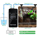 Updated Reptile Mister – Humidifier for Tanks, Amphibians, and Rainforest Plants with Timer and Manual Spray Functions