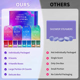 SeasonBliss Shower Steamers 24 Pack, Shower Tablets, Shower Steamers with Natural Ingredients, 8 Different Scents, Individually Wrapped Shower Steamers, Presents for Mom, Friends