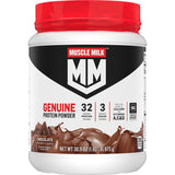 Muscle Milk Muscle Milk Genuine Protein Powder, Chocolate, 1.93 Pounds, 12 Servings, 32g Protein, 3g Sugar, Calcium, Vitamins A, C & D, NSF Certified for Sport, Energizing Snack, Packaging May Vary