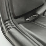 Keystone Seats Steel Pan Lawn Mower, Tractor & Equipment Seat – 1 YEAR WARRANTY – Mid-Back Black Vinyl, Drain Holes – Fits Cub Cadet, Craftsman, Husqvarna, Toro, MTD, Snapper, Murray, Bad Boy