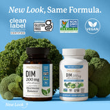 DIM Supplement 200 mg | Estrogen Balance for Women & Men | Hormonal Acne, Hormone Balance, Menopause & Antioxidant Support | Clean Label Project Certified, Vegan & Soy Free Diindolylmethane | 60 Ct.