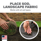 Pinnacle Mercantile USA Made 200 Pack Dissolving Garden Landscape Staples Weed Barrier Fabric Stakes 6 inch Pins Sod Staple 11 Gauge Steel