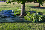 LydKin Landscape Tarp 8x8ft - 22" Center Hole to Fasten Around Trees and Shrubs - Complete with Garden Stakes