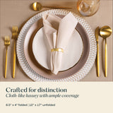 50-Pack Disposable Linen-Feel Red Napkins, 12" x 17" Cloth-Like Paper Dinner Napkins For Christmas, Wedding, Holiday, Bathroom, Party Or Event