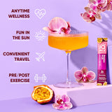 IQMIX Hydration Electrolyte Powder – 4-in-1 Formula for Hydration, Mental Clarity, Mood and Recovery – Sugar-Free Drink Mix, Keto, Magnesium L-Threonate, Lion’s Mane – 40 Count Passion Fruit