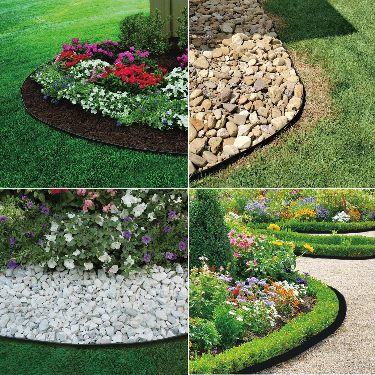 Landscape Edging 33FT, 4IN Tall Garden Edging Borders with 50pcs Stakes