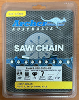 20" Archer Chainsaw Ripping Chain .325 .058 76DL is compatible with DEREAL 5820F, 6220F and X-BULL Baumr-AG SX62, BLUE MAX, BAUMR-AG, SALEM MASTER, TORNADO, HUYOSEN