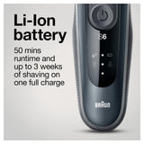 Braun Series 6 6046cs Electric Razor for Men, Wet & Dry, Electric Razor, Rechargeable, Cordless Foil Shaver with Charging Stand, Travel Case and Precision Trimmer, Black