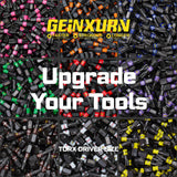 Geinxurn Impact Torx Screwdriver Bits Set, 52Pcs Magnetic(T7-T40) S2 Steel 1”/2”/3”/6” Long Extension Multi Star Driver Bits and 1Pc Bit Holder with Color Coded Base