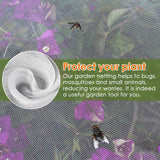 Mesh Plant Cover 3PCS,Garden Netting Mesh Outdoor,Netting for Tomato Plants,Garden Bug Netting Plant Cover,Bird Netting for Garden,Fruit Tree Netting (3.2 x 4.9 ft)