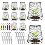 DHAMPOOH Garden Cloches for Plants, Outdoor Plant Protectors, 10 Pack, Dome