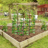DoCred 4 Pack Garden Trellis for Climbing Plants, 59 Inch Metal Trellis