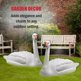 Galashield Swan Decoys for Geese | Large Floating Swan Decoy for Pool, Pond & Lake [2 Pack]