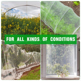 Woanger 10 X 100 Ft White Garden Bug Netting Ultra Fine Mesh for Plants