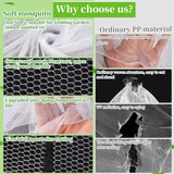 78 x 10 Ft Mosquito Netting for Garden Patio, White