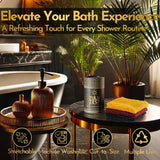 African Net Sponge – Exfoliating Long Nylon Bath Cloth, 3 Pack, Durable Body and Back Scrubber, Dead Skin Remover for Women and Men, Quick Dry, Luxury Skin Care (Black, Yellow, Burgundy)