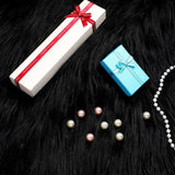 Tatuo 60 x 18 Inch Black Faux Fur Fabric Halloween Fluffy Fuzzy Craft Fake Fur Cuts Shaggy Synthetic Plush Patch Sewing DIY Winter Christmas Costume Gnome Beard Miniature Dolls Rugs Mats Gift