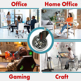 SEDDOX Office Chair Wheels Replacement Set of 5 - Desk Chair Casters for Hardwood & Carpet - Heavy Duty & Safe for All Floors - Universal Fit for Most Computer Gaming & Office Chairs - 3 Inch
