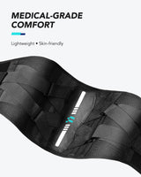 Back Brace with Lightweight Carbon Fiber Splints, Breathable Air Mesh, Ergonomic Curved Spine Support, Back Brace for Men Lower Back Pain Relief, Posture, Heavy Lifting, Sciatica, Back Support Brace