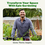 Epic Reusable Seed Starter Tray - Easy Watering Seed Starting Trays - Gardener Friendly Plant Trays for Seedlings | UV-Treated BPA-Free Seedling Tray -4-Cell 4" Seed Starting Trays - Black /4 Trays