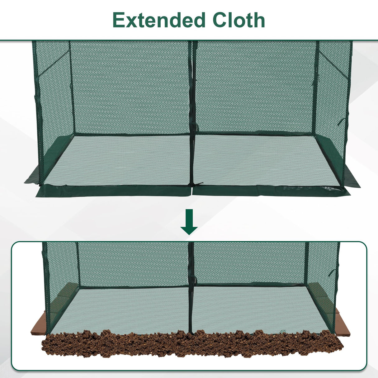 Toriexon Crop Cage Plant Protection Tent 6.5 x 10 x 6.5 Ft