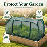 2 Pack Pop Up Mesh Plant Cover-33% Sunblock Garden Covers for Raised Beds