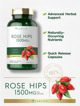 Carlyle Rose HIPS | 1500mg | 240 Quick Release Capsules | Non-GMO and Gluten Free Herbal Supplement