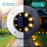SOLPEX 20 Pack Solar Ground Lights Waterproof, Solar Powered Garden Lights, Landscape Lighting for Pathway Driveway Patio Backyard Walkway (Warm White)