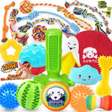 KIPRITII 25 Pack Various Dog/Puppy Toys Set for Small & Medium Dogs