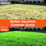 DomiHapi Lawn Aerator with Spring-Loaded Automatic Soil Removal Design