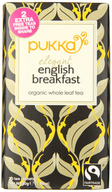 Pukka Organic Tea, Elegant English Breakfast, 20 Count (Pack of 6)