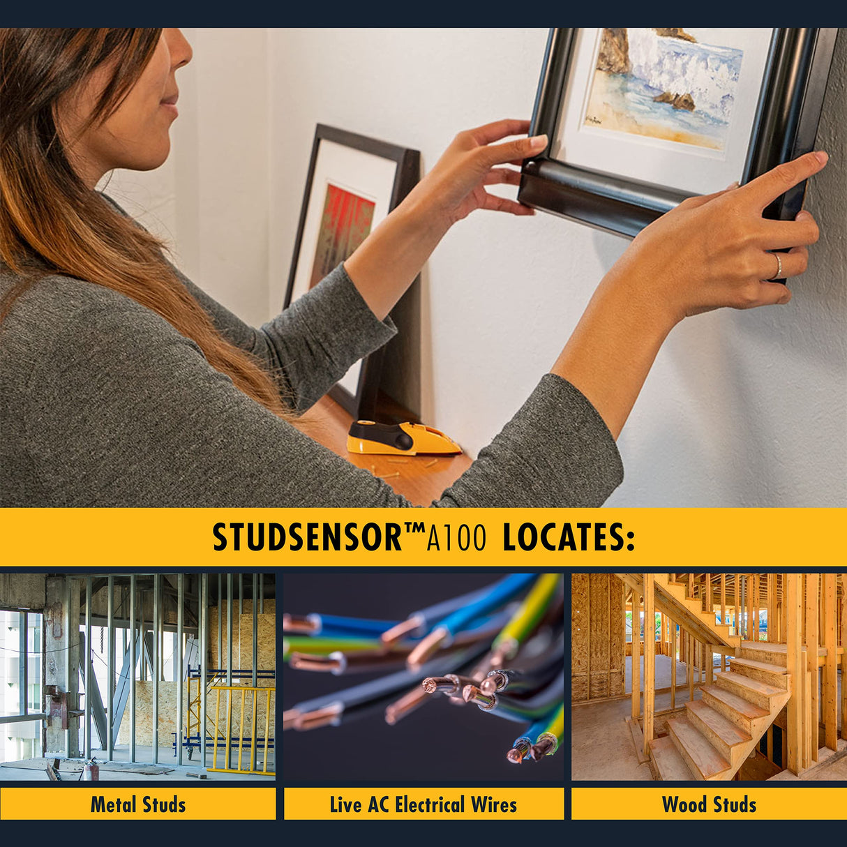 Zircon® StudSensor™ A100 Edge Finding Stud Finder Wall Scanner
