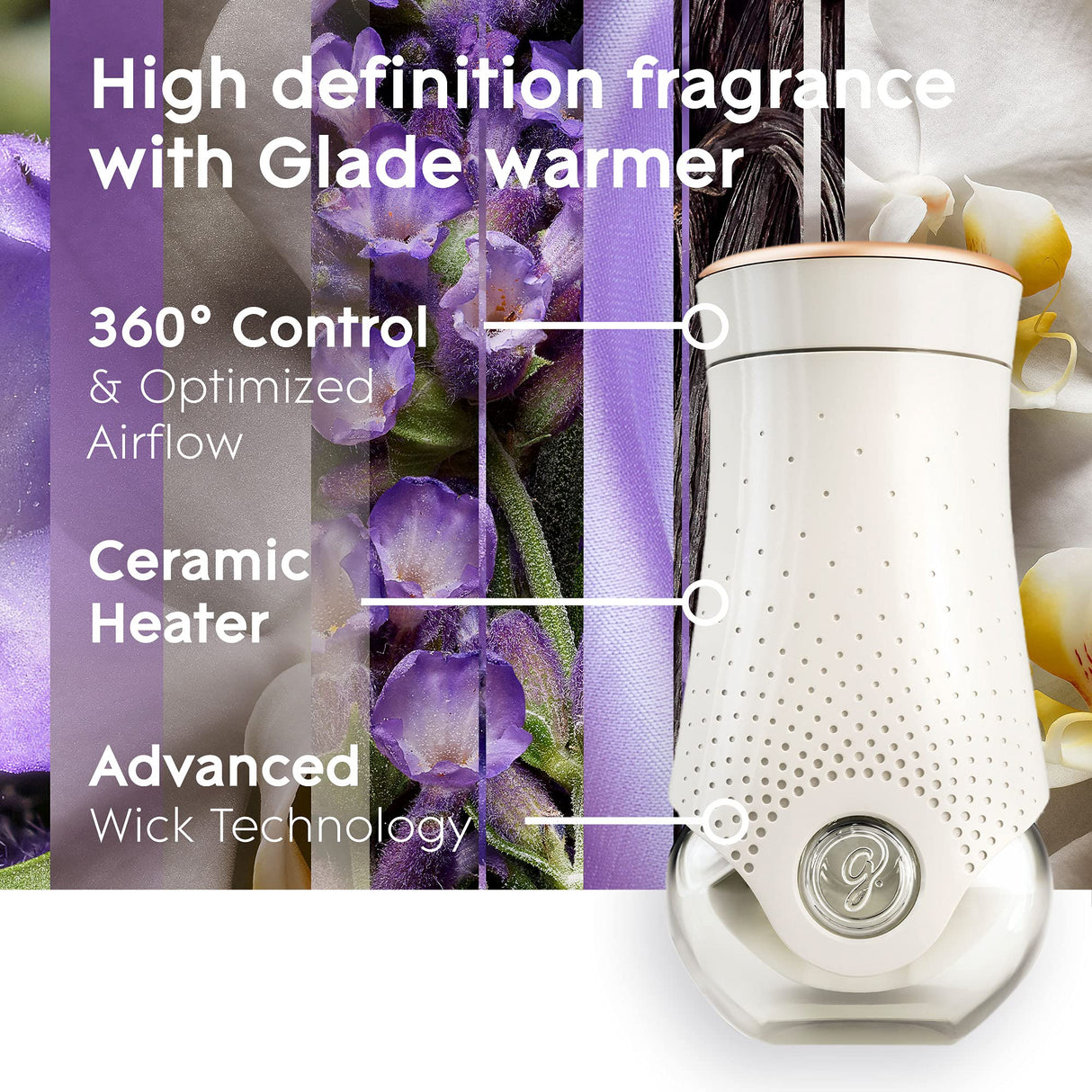 Glade PlugIns Refills Air Freshener, Scented and Essential Oils for Home and Bathroom, Lavender & Vanilla, 6.7 Fl Oz, 10 Count (Packaging May Vary)
