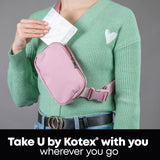 U by Kotex Clean & Secure Ultra Thin Pads with Wings, Heavy Absorbency, 192 Count (6 Packs of 32) (Packaging May Vary)