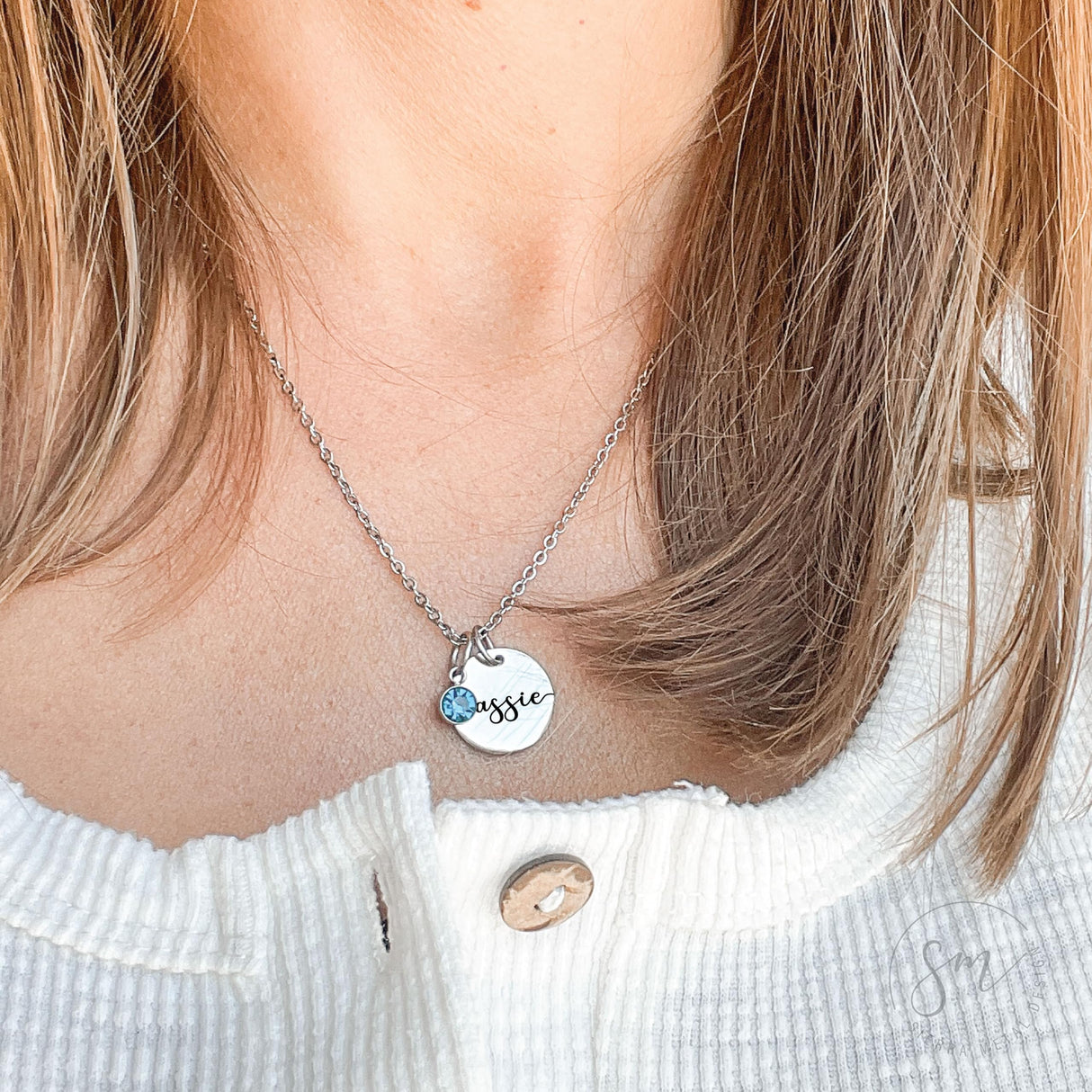 Personalized Birthstone Necklace | Custom Name Necklace | Girl friend Gift | Friend Necklace for Women | Kinsley Birthstone Necklace Custom KINSLEY-BS-DISC