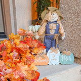 CQURE 5 Pack Fall Leaf Garland, Total 29.5Ft Artificial Fall Vines Autumn Garland Fall Maple Leaves Thanksgiving Decor for Home Wedding Fireplace Christmas