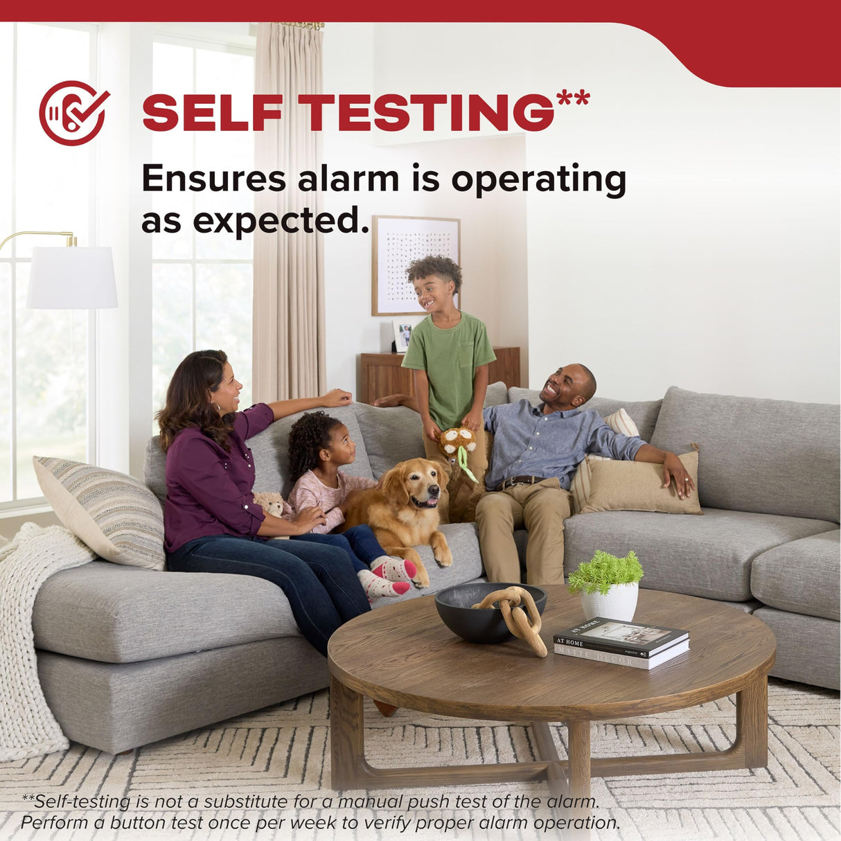 Kidde Smoke Detector, 10-Year Battery Powered, with LED Status Lights, 85 dB Alarm, 5-inches, 20SD10, 3 Pack