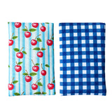 Yumbox Reusable Condensation Free Soft Ice Packs with Fabric Sleeve for Lunch Box and Cooler, Sweatproof, Pack of 2 Gel Ice Packs (Vichy)