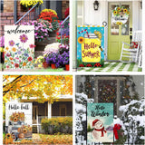 Seasonal Garden Flags Set of 12 Double Sided 12 x 18 Inch, Small Yard Flags for Outside, Summer Fall Garden Flag, Christmas Halloween Winter Outdoor Flag, Holiday Garden Decorations for All Season