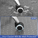 Office Chair Mat for Carpet, Clear Chair Mat with Studs for Low Pile Carpeted Floors, Transparent Thick and Sturdy Carpet Floor Protector for Desk Chair on Office, Home, Gaming - 30"x48"Rectangle