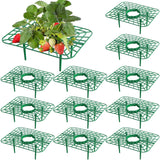 Iceyyyy 12 Packs Square Strawberry Supports-Strawberry Growing Racks- Plant Support Strawberry Stand Holder Growing Frame Keep Berries Clean